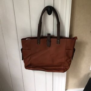 Brand new unisex leather tote never used